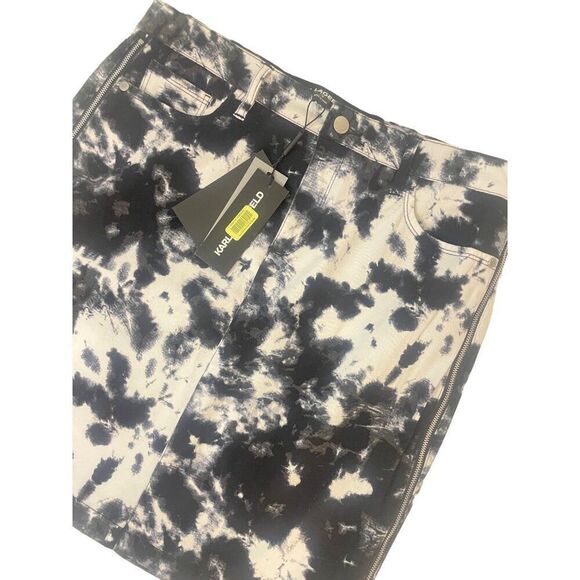 Karl Lagerfeld Designer Tie dye Skirt NWT size 10 - Picture 3 of 7
